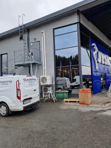 Installation av värmepumpar åt Jysk.